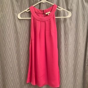 Joie fuschia silk top! Size M.